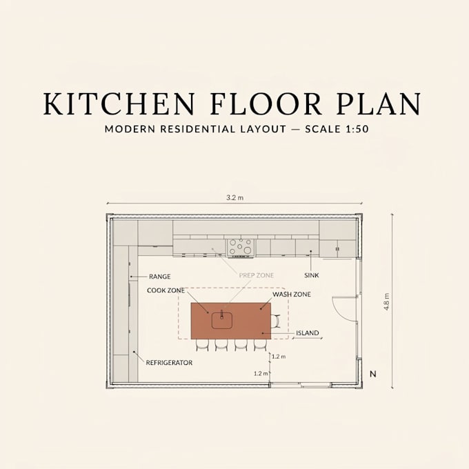 kitchen layout design floor plan restaurant workflow ghost kitchen cabinetry