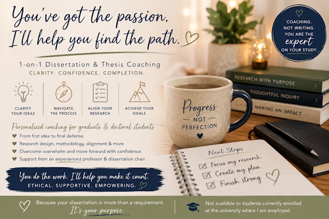 provide academic coaching, research guidance, and support