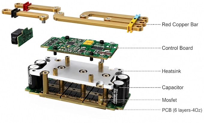 design high current and high power pcb for power electronic