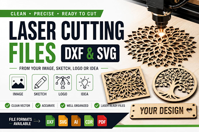 create custom laser cutting files in dxf and svg