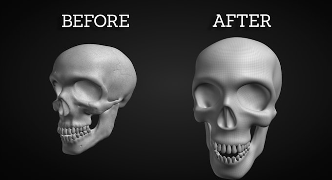 do 3d retopology, mesh decimation, and clean quad topology