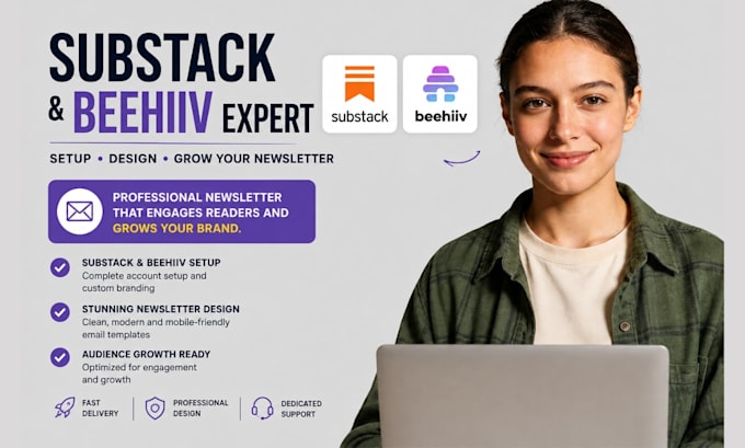 setup substack account substack newsletter design substack beehiiv newsletter