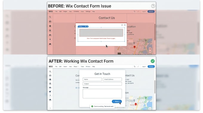 fix wix contact form not sending emails, wix forms, google sheet integration