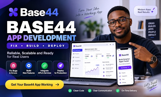 fix and launch your broken or unfinished base44 app
