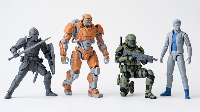 create 3d articulated toys, poseable models, action figures, bjd stl 3mf
