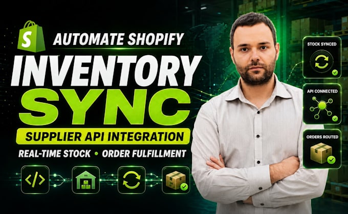 automate shopify inventory sync supplier stock API integration order fulfillment