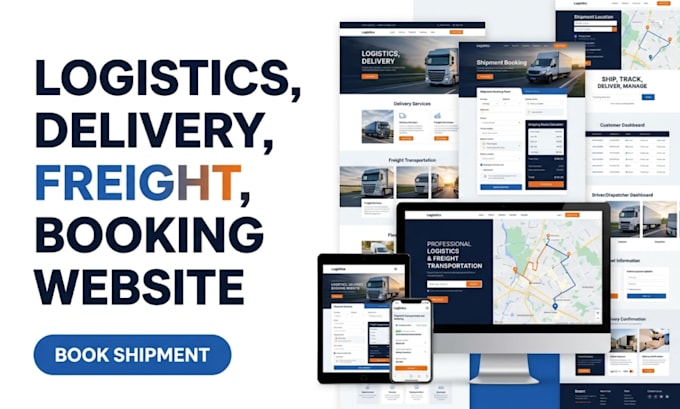 build logistics booking website delivery freight transportation website