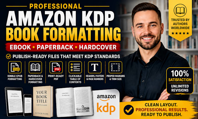 do ebook formatting and upload to amazon KDP or gumroad