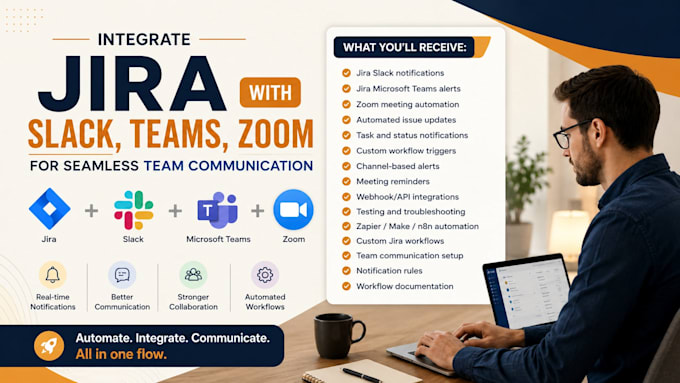 integrate jira with slack teams zoom for seamless team communication