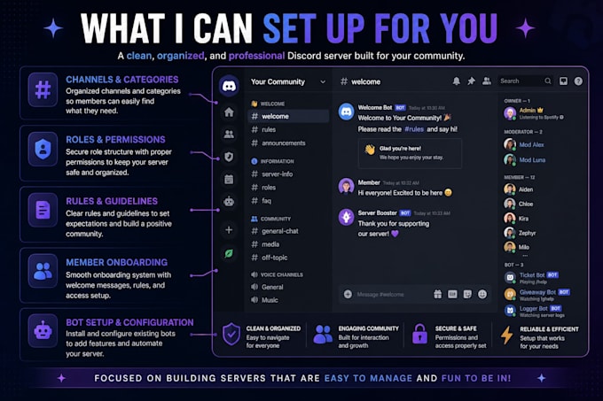 set up and organize your discord server