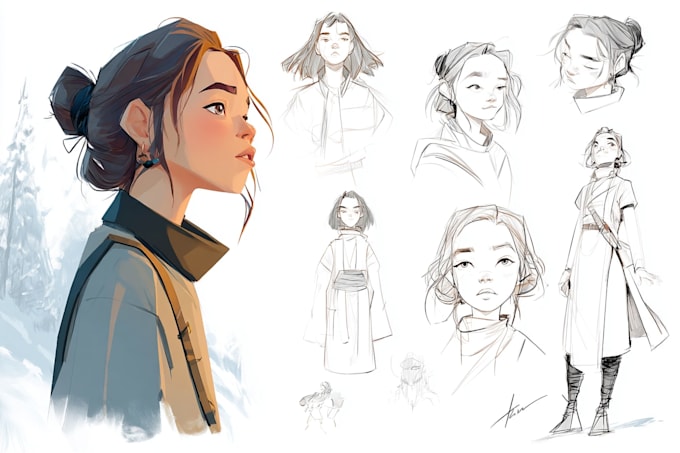 character concept art and character design
