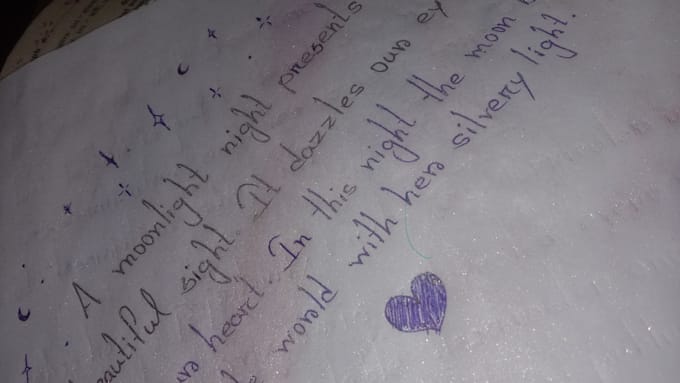 write anything with my pretty handwriting