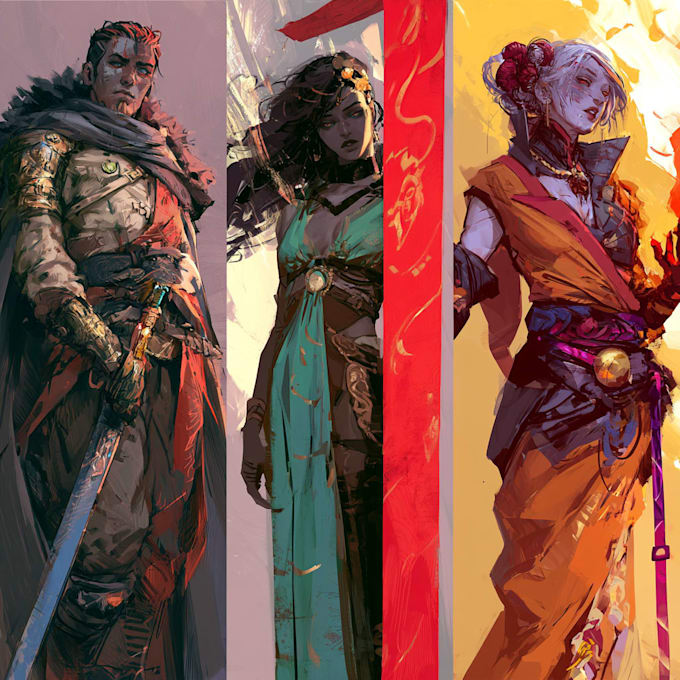 dnd character art and dnd character art