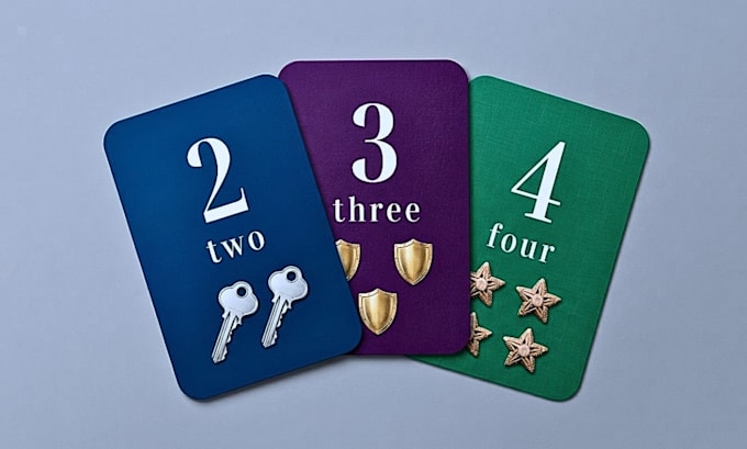 create any flash card game design board gamewith digital illustration