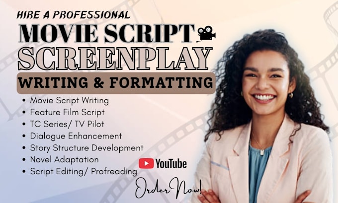 write movie script, screenplay, screenwriting, horror short script film script
