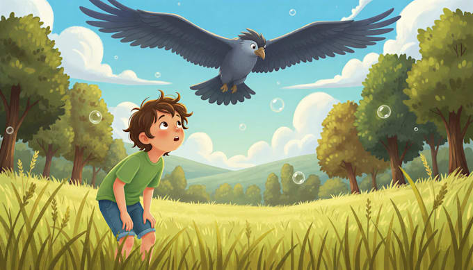 create print ready childrens book illustrations,book cover design