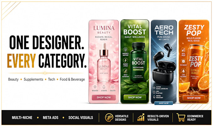 design meta ads for ecommerce products