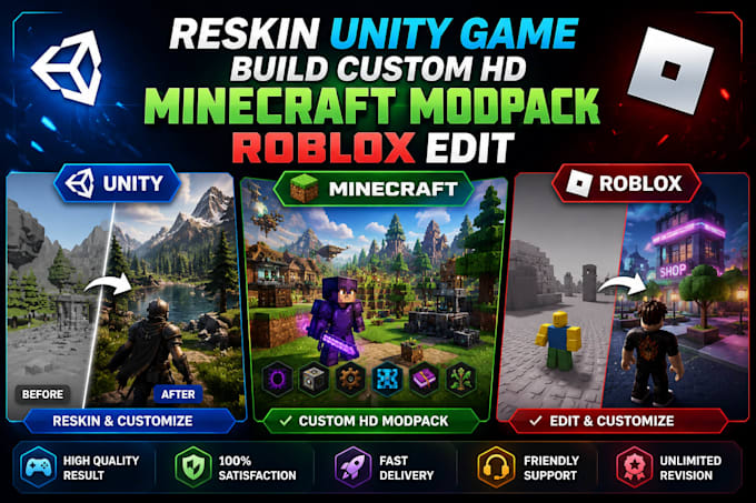 reskin unity game build custom hd minecraft modpack roblox edit