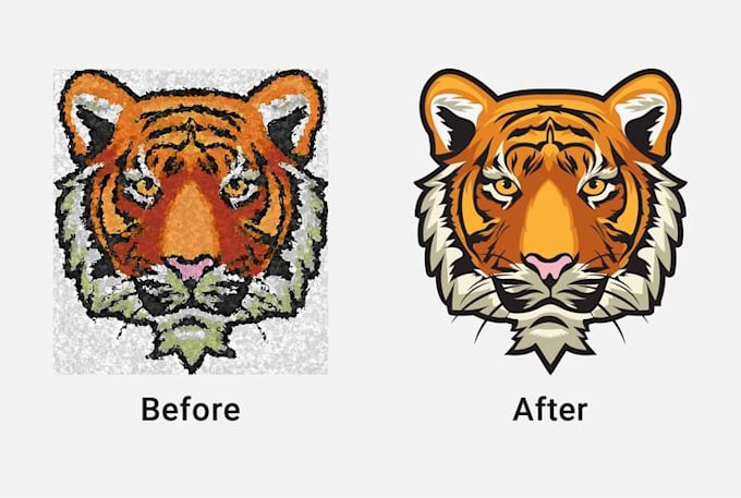 vector trace and recreate your design for dtf printing