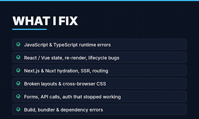 fix bugs and errors on your wordpress, shopify or react website