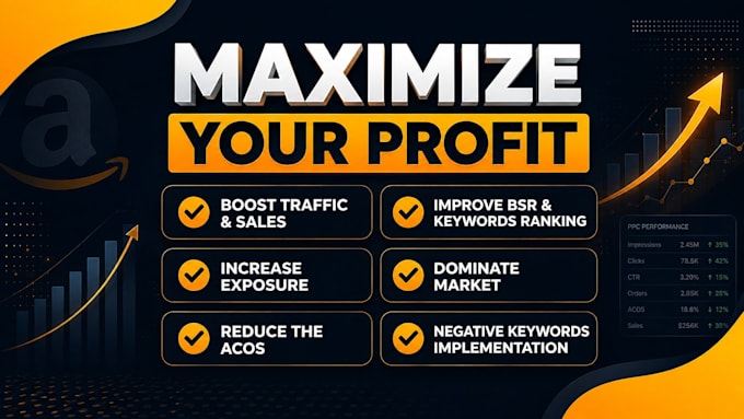 setup, manage and optimize amazon PPC campaigns amazon fba ppc ads campaign