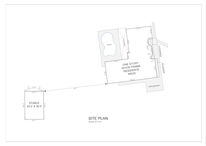make site plan, plot plan, plat plan and survey drawings in autocad