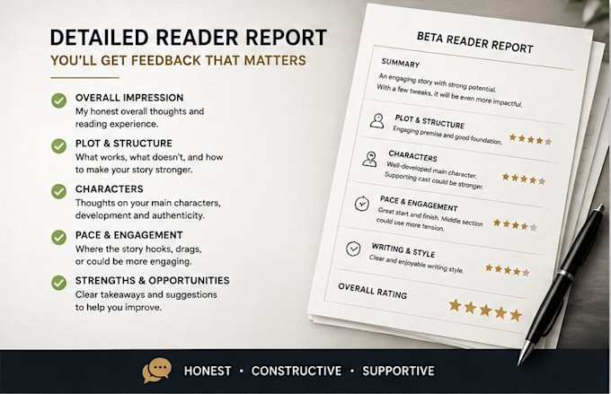 beta read your fiction manuscript