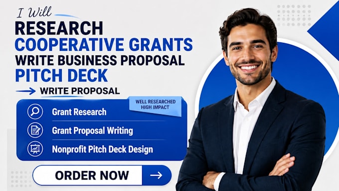 research cooperative grants write business proposal pitch deck