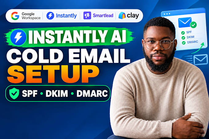 setup instantly ai for email campaign, cold email outreach, spdf dkim dmarc