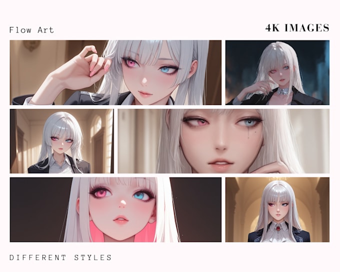 create detailed custom ai anime art in 4k for you