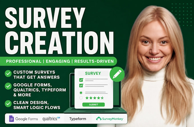 setup and design online survey using google form jotform typeform qualtrics