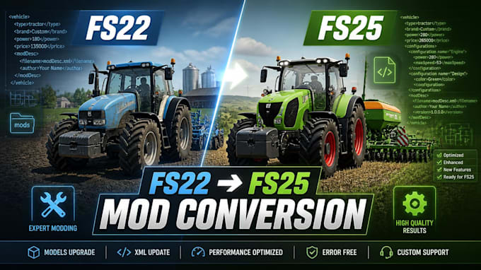 convert farming simulator 22 mods to farming simulator 25