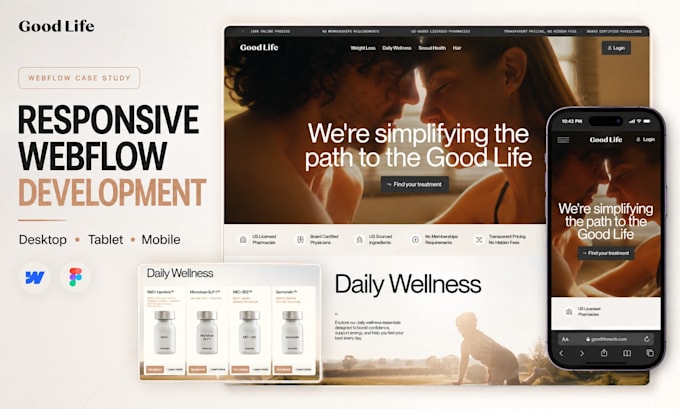 design or develop webflow website, figma to webflow