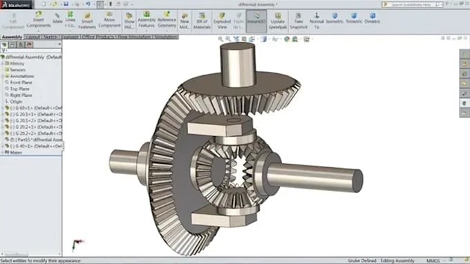 do solidworks 3d cad modelling, mechanical design and engineering drawings