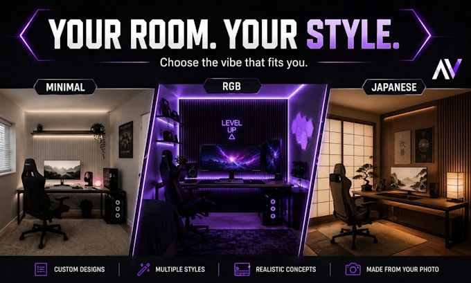 redesign your gaming room from your photo using ai