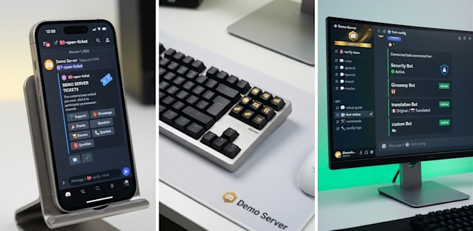build an optimized custom automated discord server