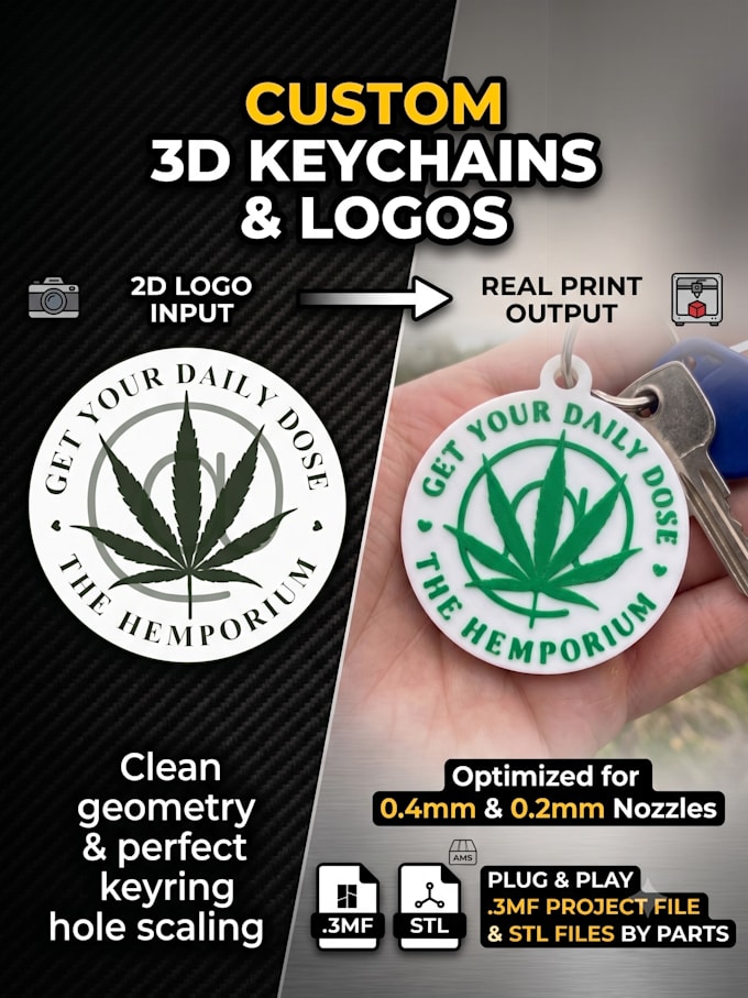 convert your logo into a multi color 3d print file for bambu lab ams