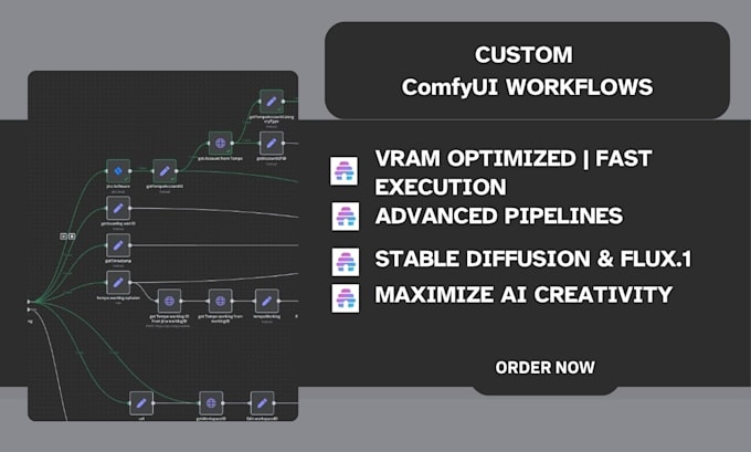 create custom comfyui workflow stable diffusion flux controlnet ai
