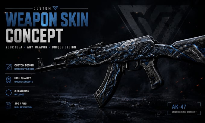 design a custom weapon skin concept for your game