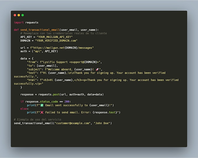 setup mailgun API, fix email deliverability, and integrate dns spf dkim