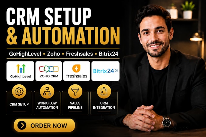 setup gohighlevel zoho freshsales and bitrix24 CRM