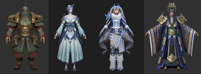 create 3d characters for games