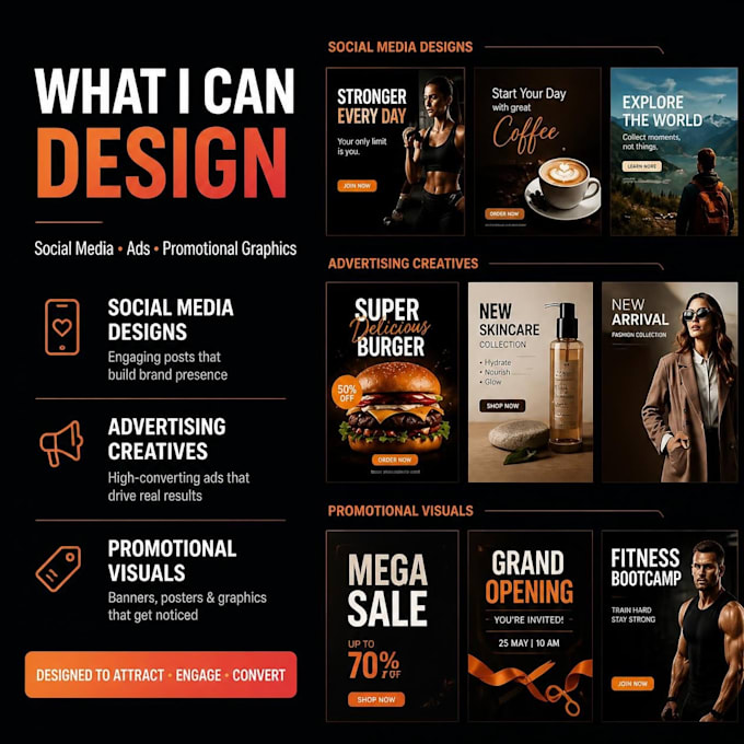 design high converting static ad creatives