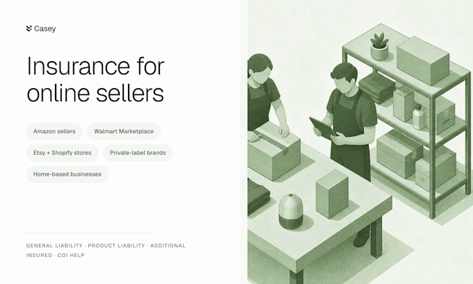 provide an amazon walmart or wayfair seller insurance quote