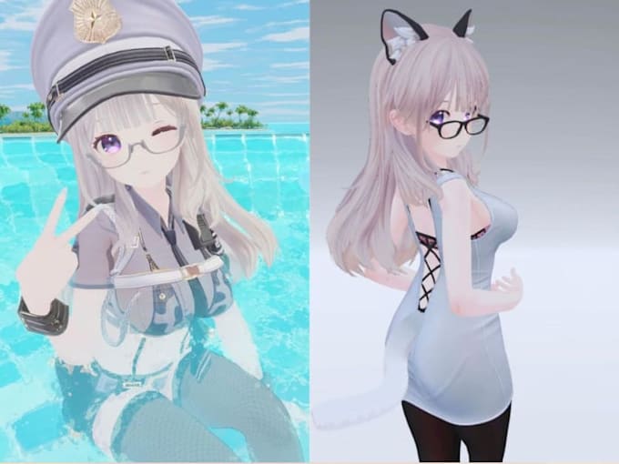 edit, fix, rig vrchat avatar vroid vrm 3d character, mmd gmod cc4 cc5 maya unity