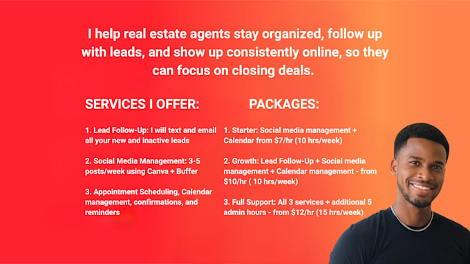 be your real estate virtual assistant