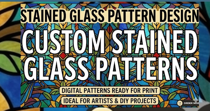 draft stained glass patterns custom art vector templates with line weight logic