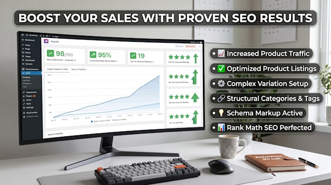 do technical woocommerce product listing with rank math SEO