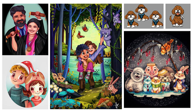 draw digital procreate illustrations