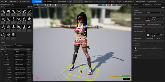 do custom rig and game rig with blender optimize for unity and unreal export